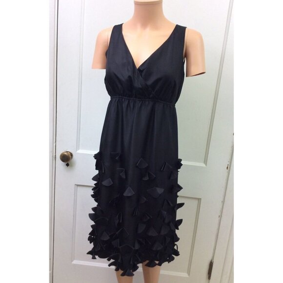 Garnet Hill Silk Dress Sleeveless Womens 4 - Picture 5 of 9